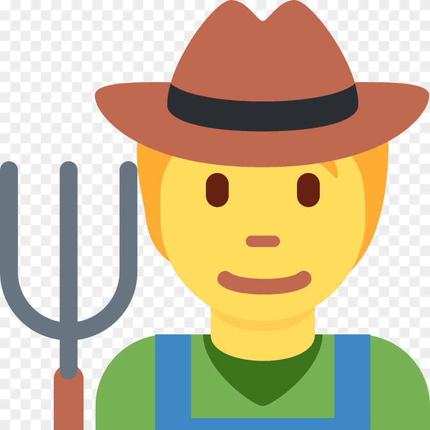 Farmer Emoji Clipart, Clothing, Hat, Photography, Face Transparent PNG