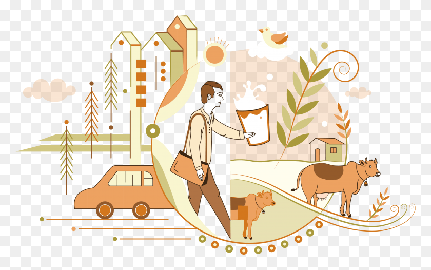 4220x2524 Иллюстрация Фермера, Человек, Человек, Текст Hd Png Скачать