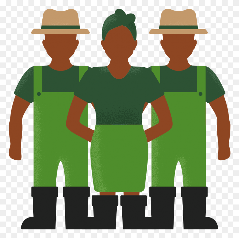 Farmers Illustration, Clothing, Apparel, Green HD PNG Download