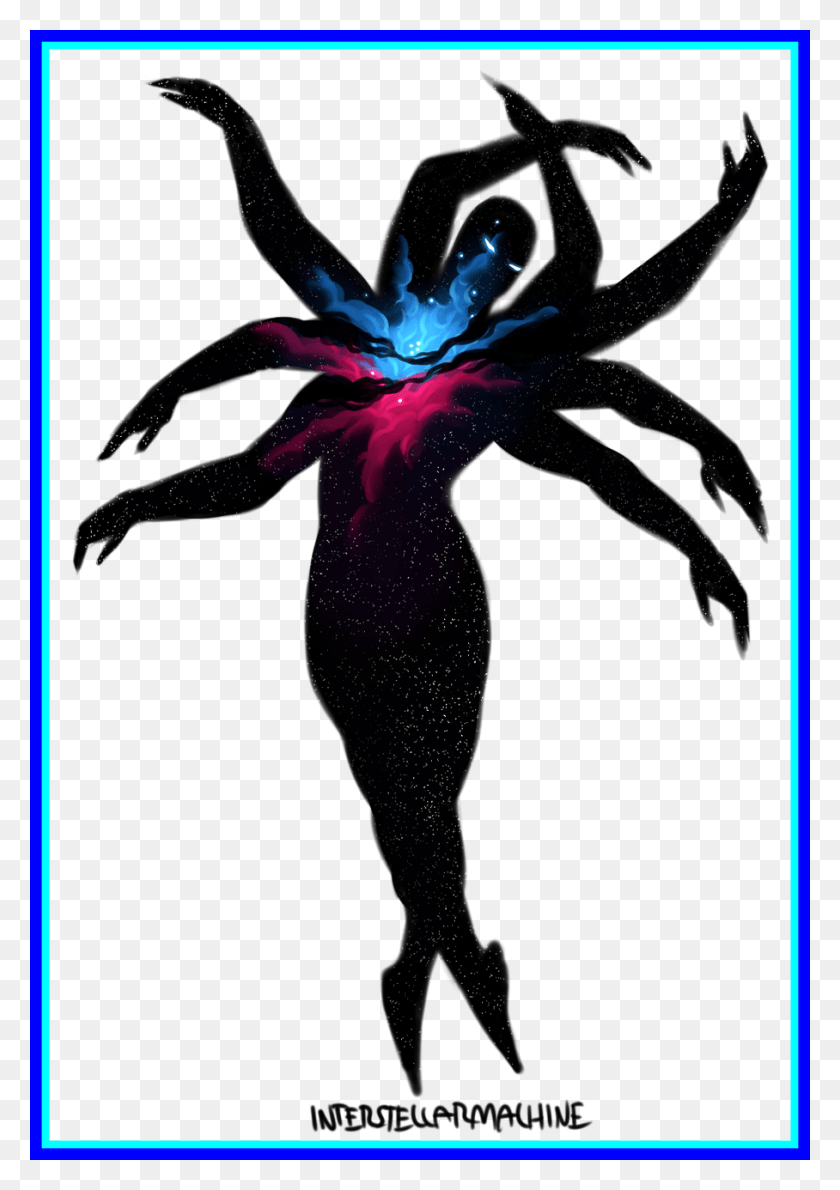 908x1316 Fascinating Sentient Space Tumblr For Football Field Multi Limbed Girl Monster, Person, Human, Purple HD PNG Download