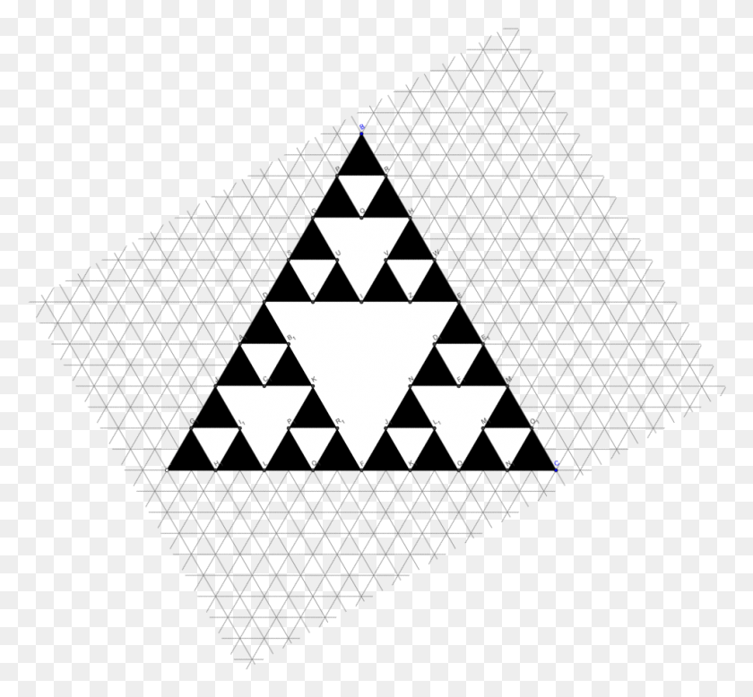 982x905 Fase 3 Del Tringulo De Sierpinski Patrones Planeados, Triángulo Hd Png