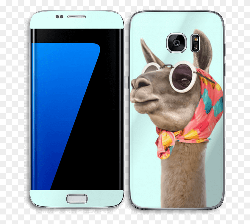 677x692 Fashion Llama Skin Galaxy S7 Edge Paul Fuentes Posters, Mobile Phone, Phone, Electronics HD PNG Download