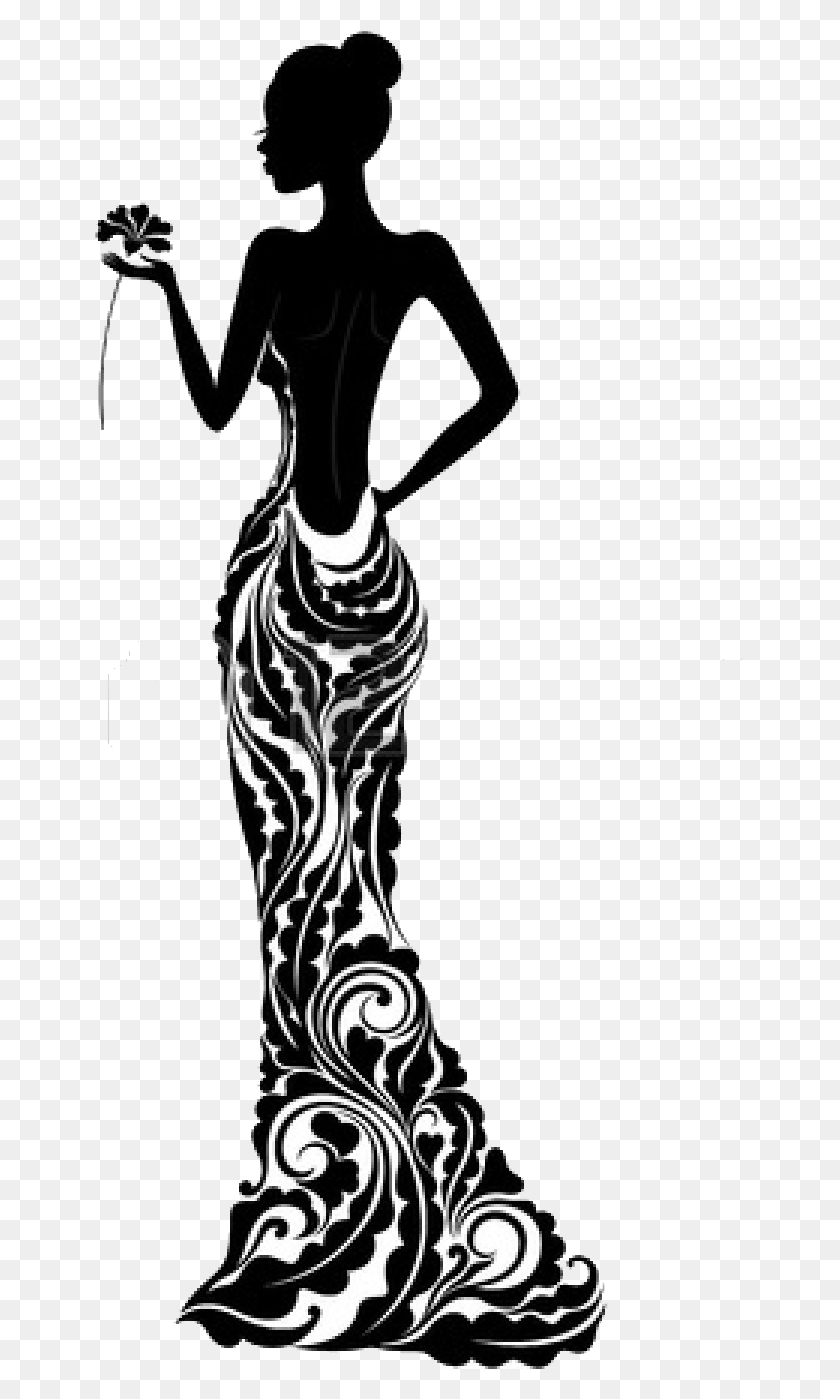 652x1339 Fashion Mannequin Silhouette At Getdrawings Woman In Dress Silhouette, Person, Human, Glass HD PNG Download