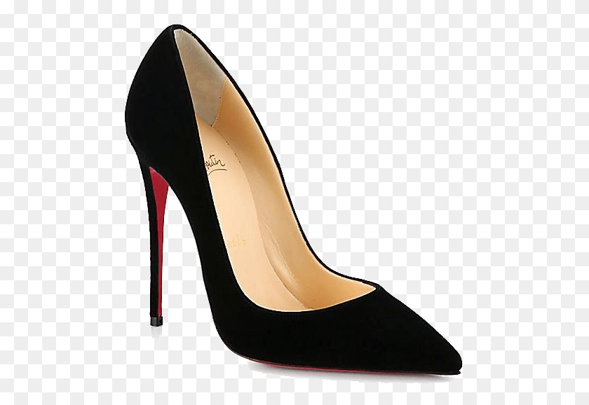 486x518 Fashion Thin French Black Shoe Heels High Heeled Clipart Manolo Blahnik Hangisi Black, Clothing, Apparel, Footwear HD PNG Download