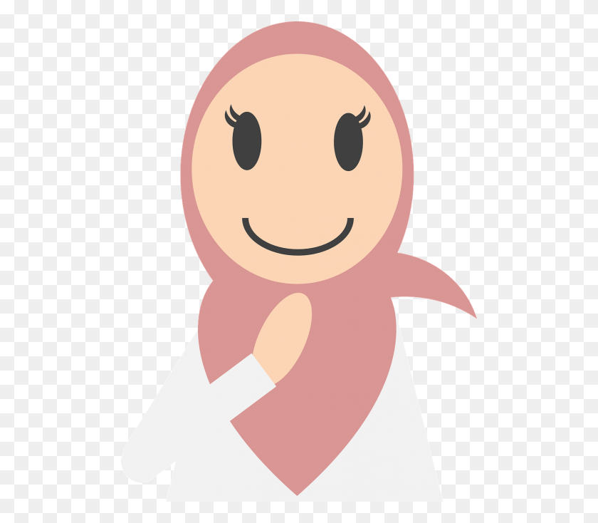 500x674 Fashion Vector Muslimah Cartoon, Face, First Aid, Bandage HD PNG Download