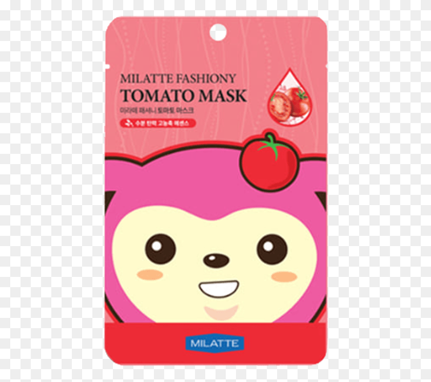 439x685 Fashiony Tomato Mask Mask Milatte, Label, Text, Advertisement HD PNG Download