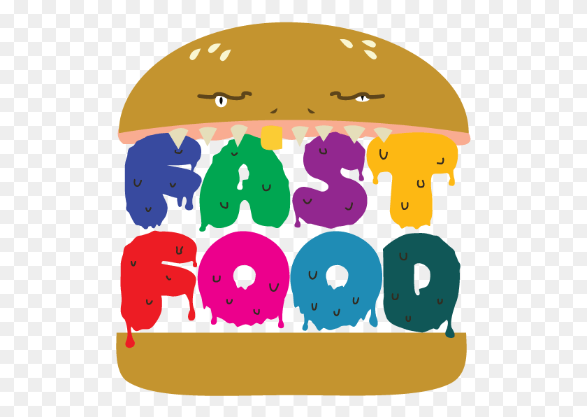 509x536 Fast Food Collective Feb 21st At Outpost Tumblr Fast Food, Burger, Food, Lunch HD PNG Download