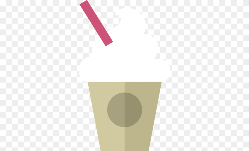 512x512 Fast Food Milkshake Sweet Icon, Paper PNG