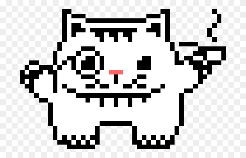 705x481 Fat Cat Killer Queen Pixel Art, Stencil, Pac Man HD PNG Download