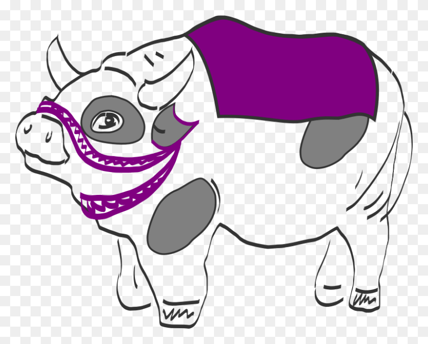 800x630 Fat Cow Cattle, Clothing, Apparel, Bandana HD PNG Download