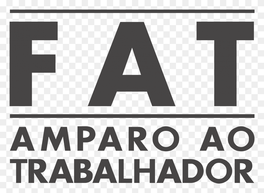 1997x1421 Fat Logo Transparent Logo Fat Amparo Ao Trabalhador, Text, Alphabet, Word HD PNG Download