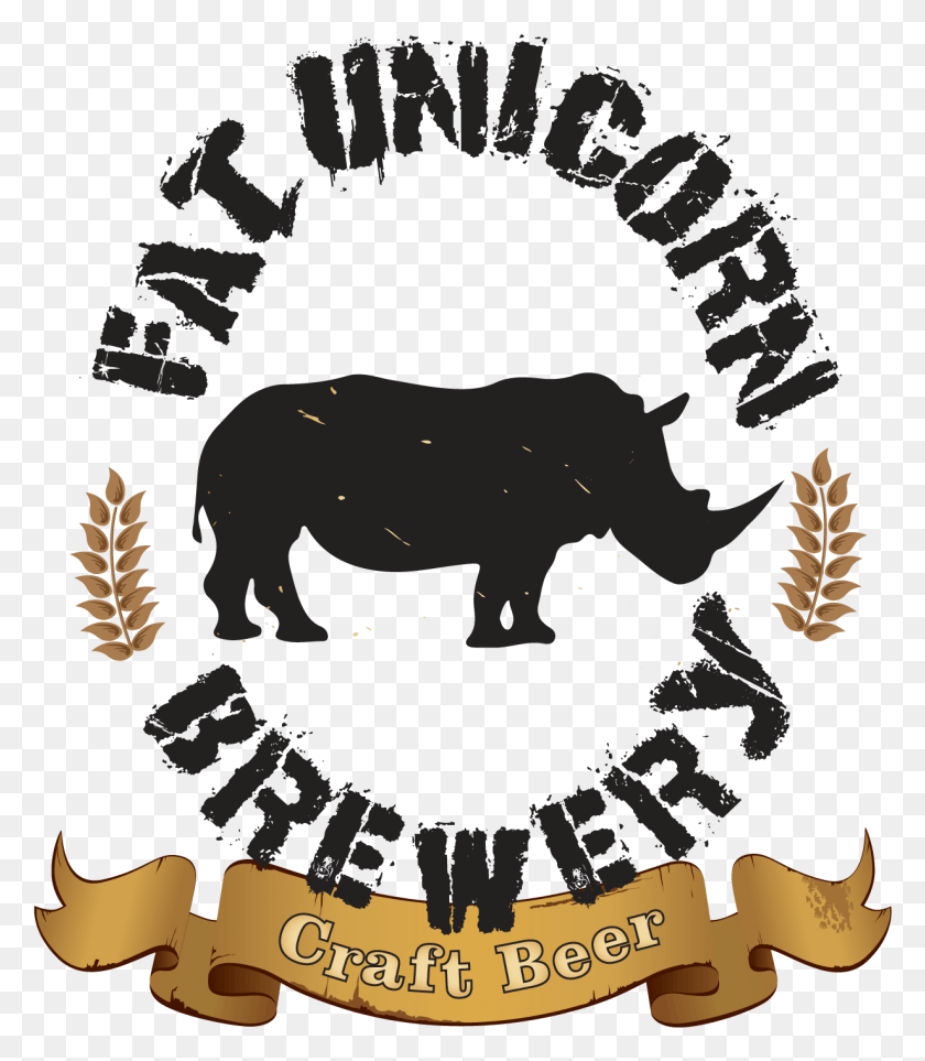 1232x1427 Пивоварня Fat Unicorn Пивоварня Fat Unicorn, Символ, Животное, Плакат, Hd Png Скачать