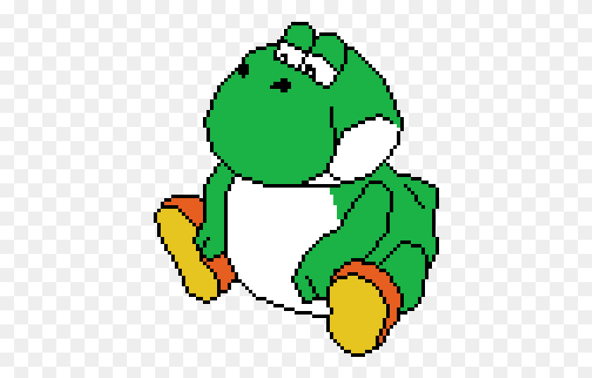 406x476 Fat Yoshi Pixel Art, Recycling Symbol, Symbol, Elf HD PNG Download