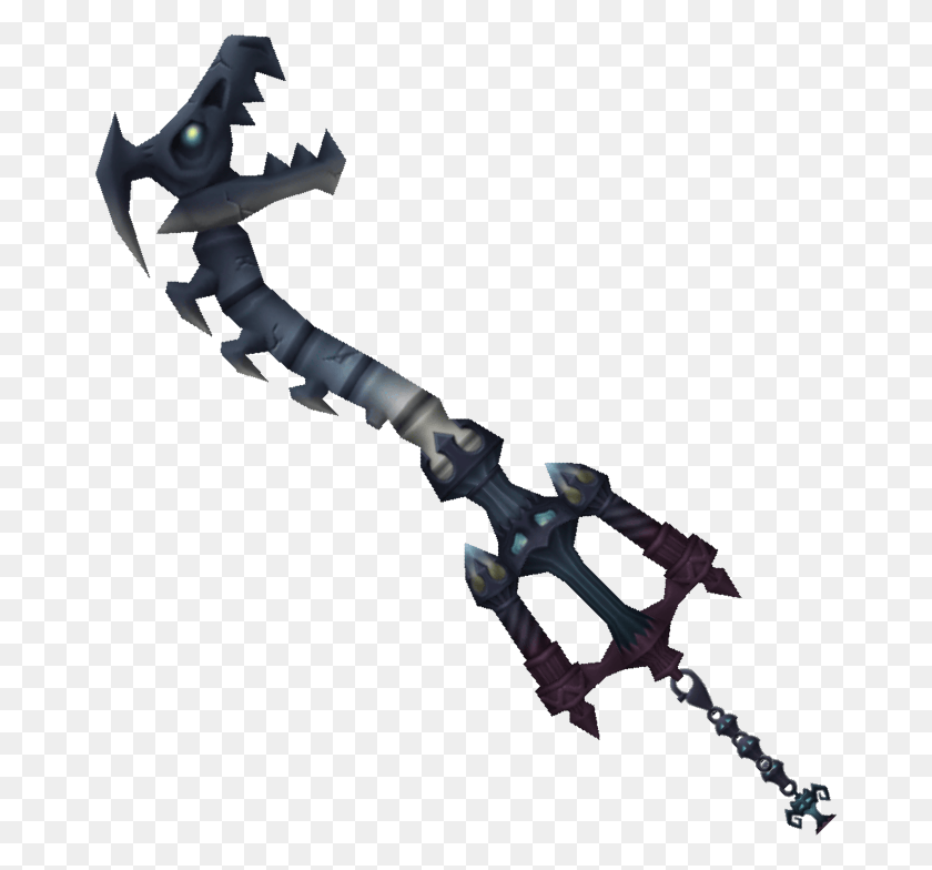 670x724 Fatal Crest Keyblade, Weapon, Weaponry, Spear HD PNG Download