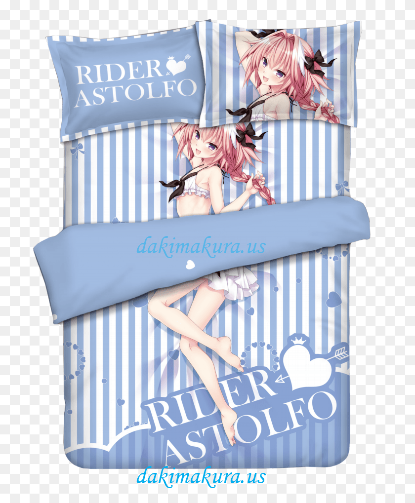 710x959 Fate Blue Anime Bed Blanket Duvet Cover With Pillow, Cushion, Crib, Furniture HD PNG Download