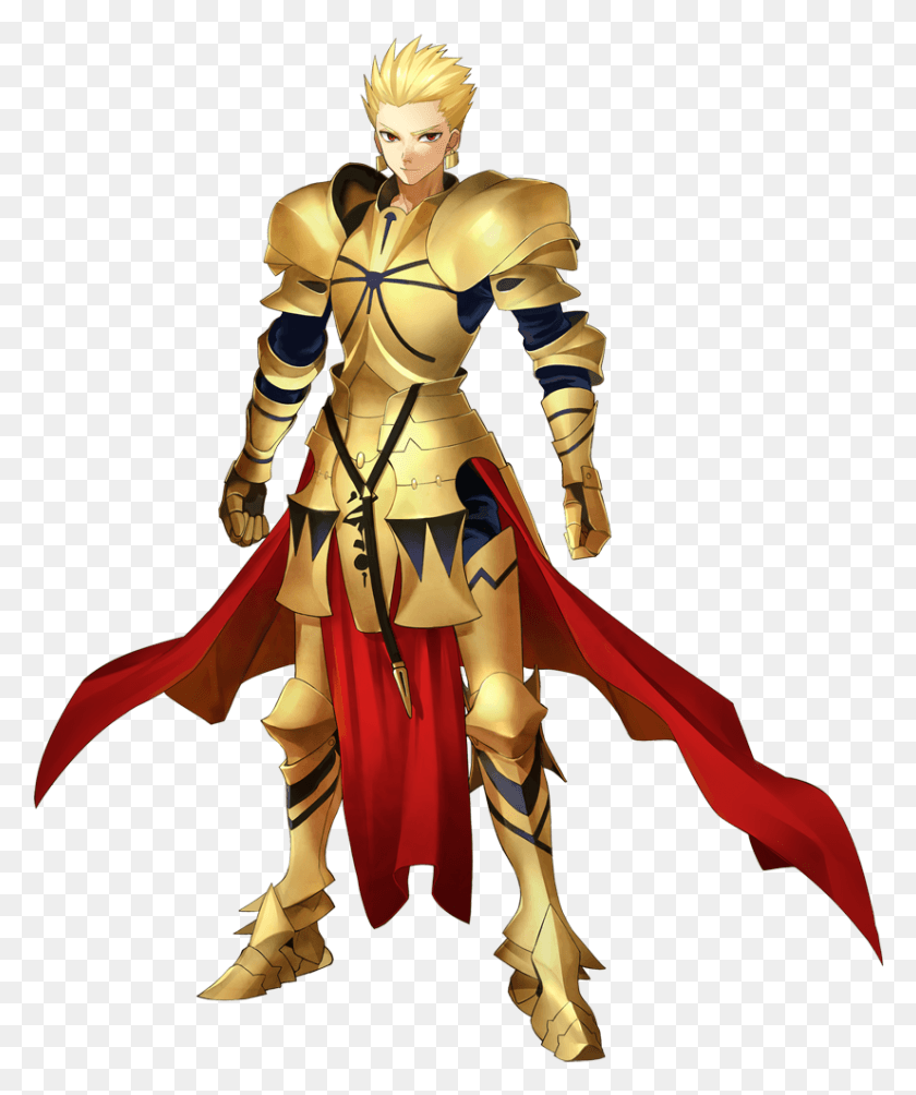 825x999 Fate Extra Gilgamesh, Person, Human, Knight HD PNG Download
