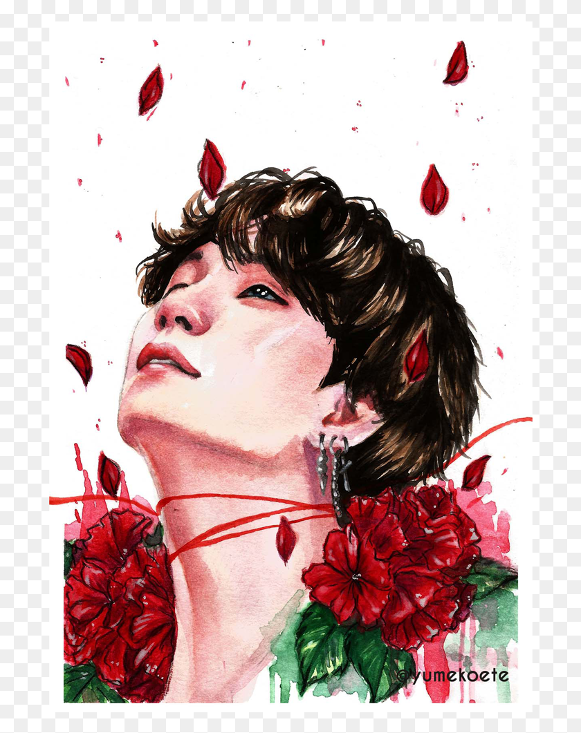 700x1001 Fate Yoongi Illustration, Person, Human, Plant HD PNG Download