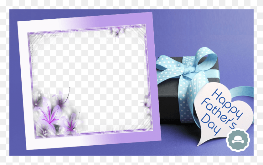 800x480 Fathers Day Photo Frame, Wristwatch, Purple, Flower HD PNG Download