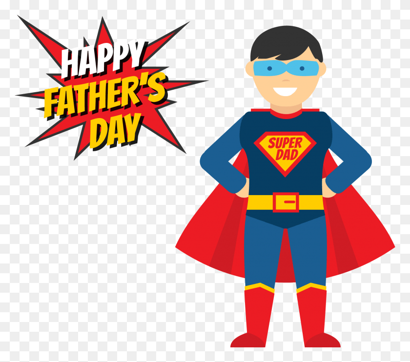 1909x1670 Fathers Day Superhero Illustration Superhero Dad Cartoon, Person, Human, Clothing HD PNG Download