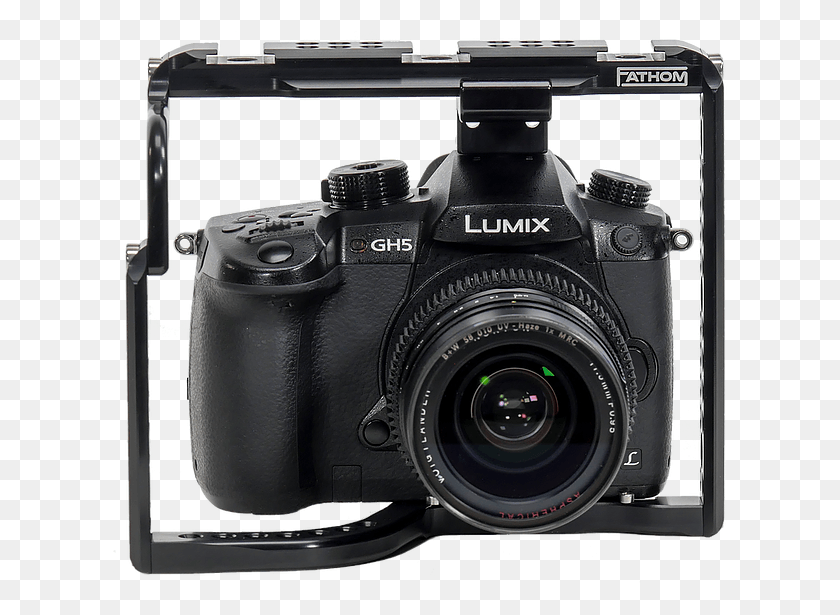 616x555 Fathom Cage Gh5 1880170 Mirrorless Interchangeable Lens Camera, Electronics, Digital Camera HD PNG Download