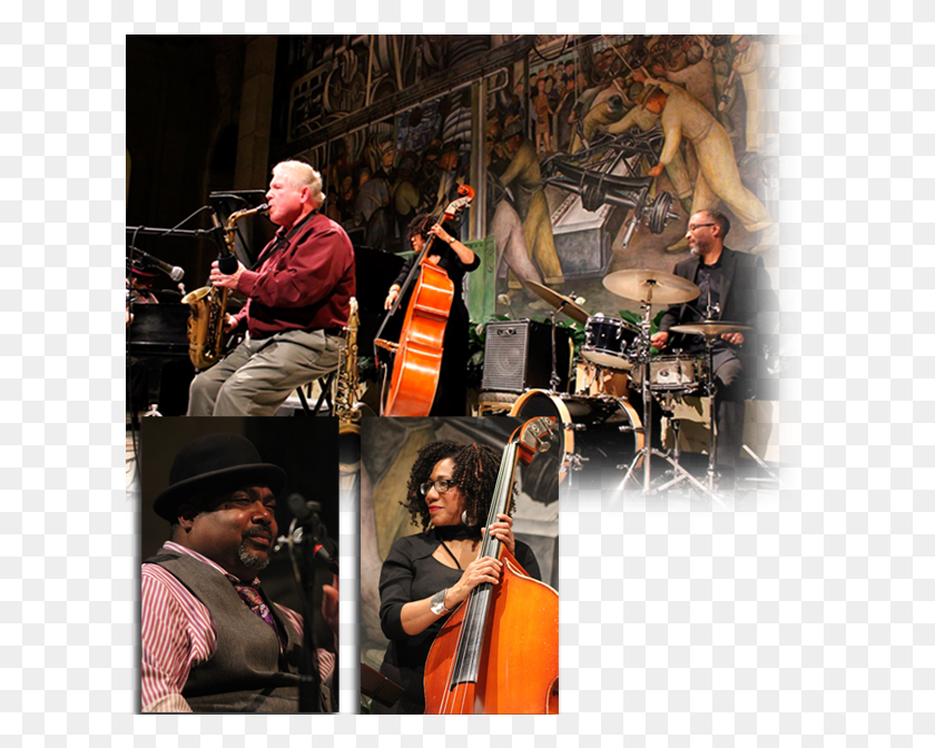 615x612 Fats Waller39s Review South Wall Of A Mural Depicting Detroit Industry, Person, Human, Musician HD PNG Download
