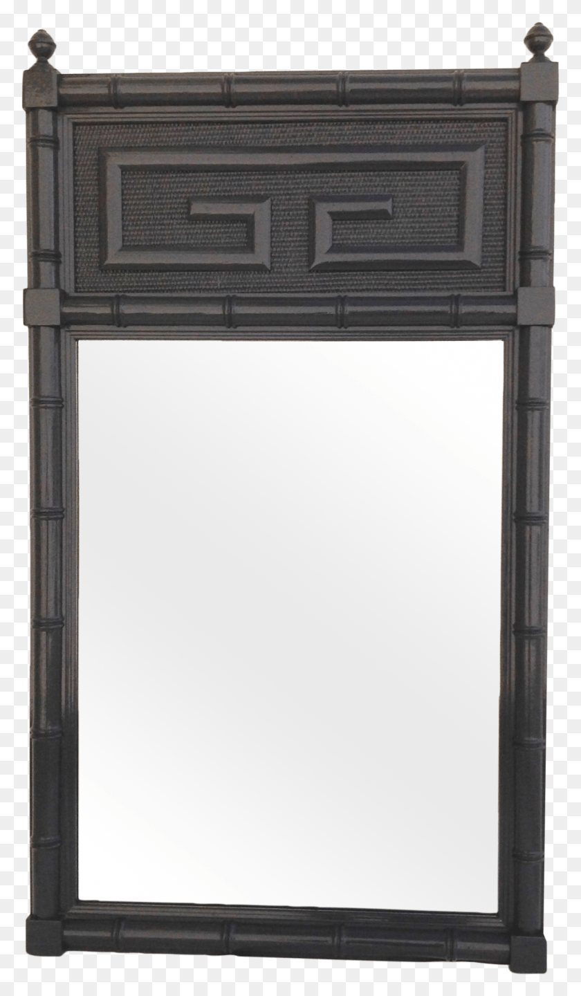 1184x2095 Faux Bamboo Henry Link Bali Hai Greek Key Mirror On Furniture, Cabinet, Medicine Chest HD PNG Download