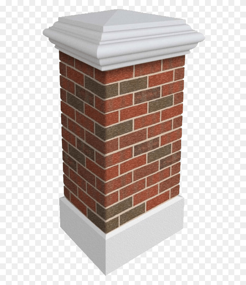 568x914 Faux Brick Columns Amp Post Covers Grey Brick Black Windows, Box, Bush, Vegetation HD PNG Download