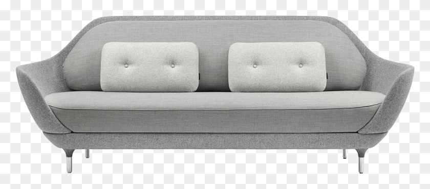 1543x615 Favn Sofa Designers Selection Light Grey Front Couch, Furniture, Foam HD PNG Download