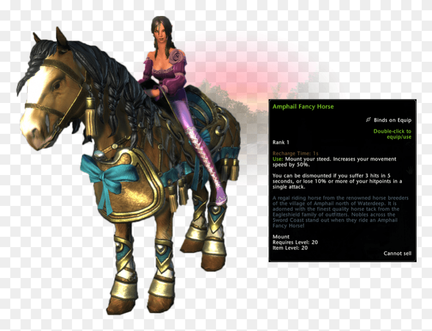 781x584 Favor Of Tymora Is A Currency That Can Be Found In Tymora Neverwinter, Horse, Mammal, Animal HD PNG Download