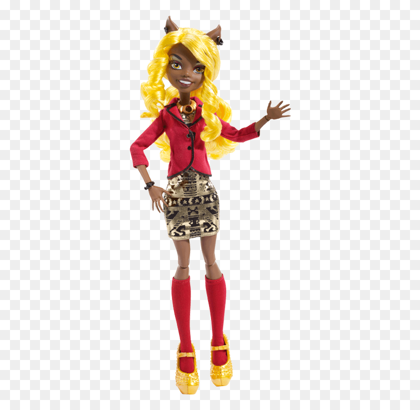 324x760 Любимая Еда Monster High Clawdia Wolf Doll, Игрушка, Одежда, Одежда Hd Png Скачать