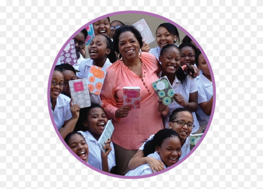 545x545 Favorite Journals Come From Houston Oprah Winfrey Circle, Poster, Advertisement, Person HD PNG Download