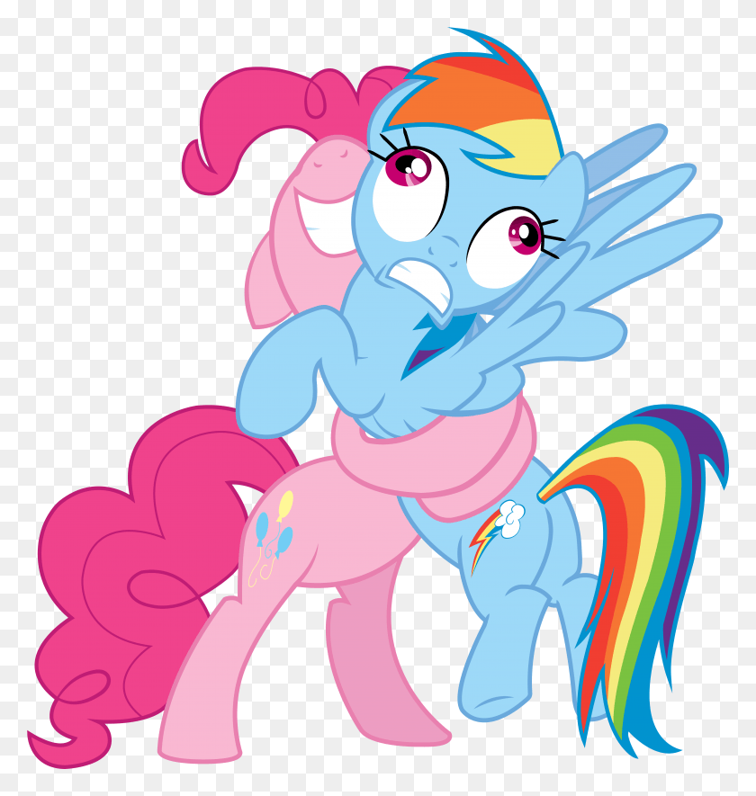 5539x5860 Favorite Mlp Shipping And Why Pinkie Hugs Rainbow Dash, Graphics, Toy HD PNG Download