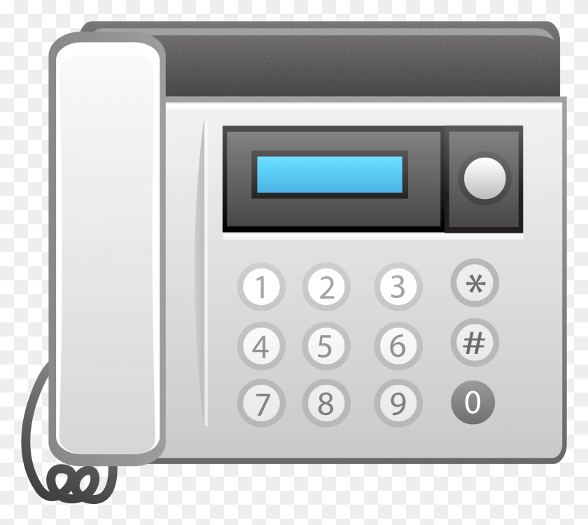 2401x2121 Fax Machine Electronics, Phone, Calculator, Dial Telephone HD PNG Download