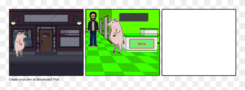 1145x368 Faze Pig Cartoon, Человек, Люди, Собака Hd Png Скачать