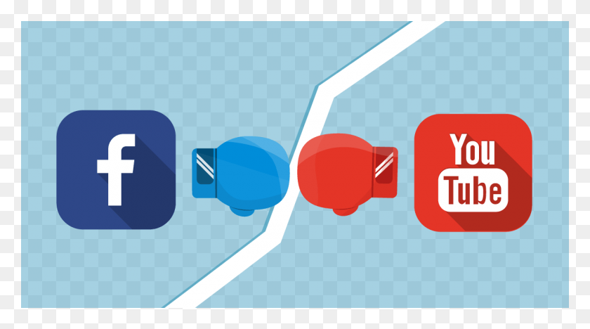 1200x628 Fb Против Youtube Видео Логотип Панель Социальных Сетей, Текст, Графика Hd Png Скачать