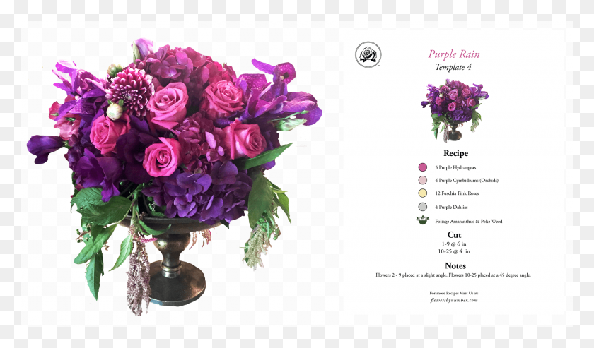1800x1000 Fbn Композиция И Рецепт 0006 Gem Purple Rain Profile Bouquet, Plant, Graphics Hd Png Download