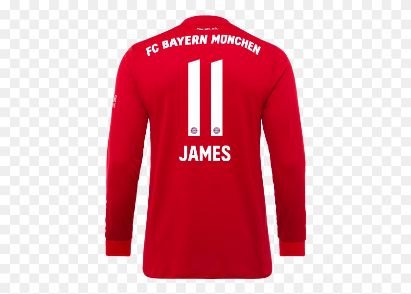 414x542 Descargar Pngfc Bayern Jersey Home Longsleeve 1920 Robben Bayern Jersey, Ropa, Camiseta, Camiseta Hd Png