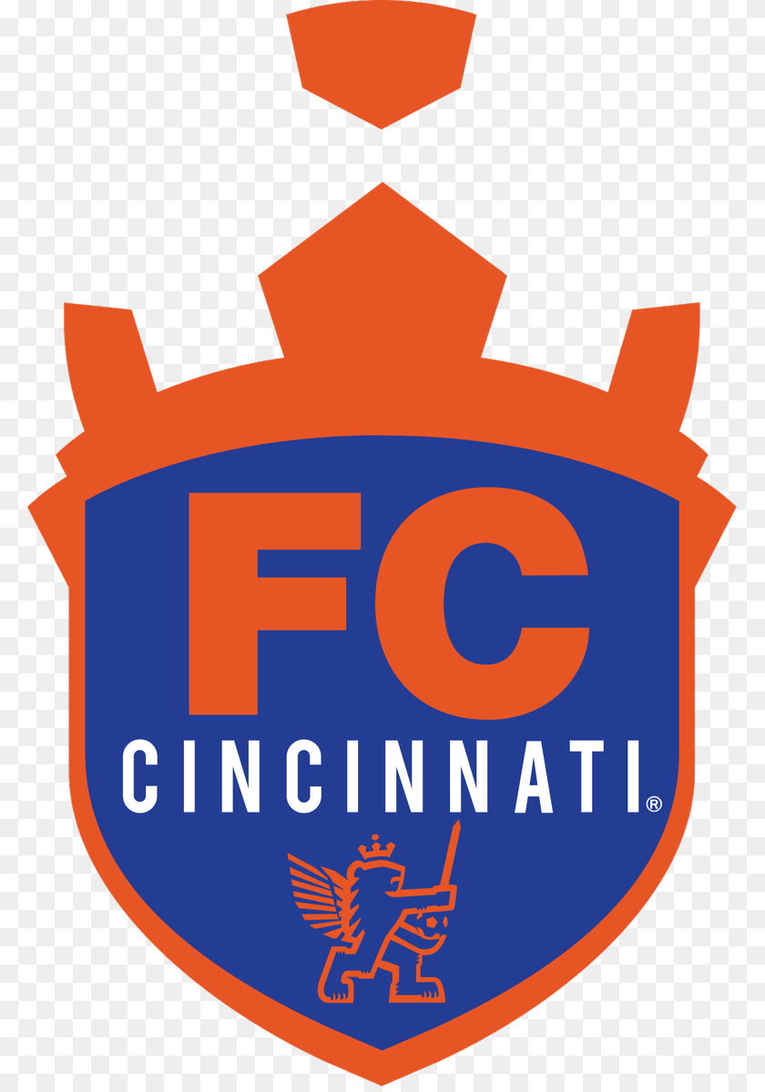781x1200 Fc Cincinnati Old Logo, Badge, Symbol, Person Sticker PNG