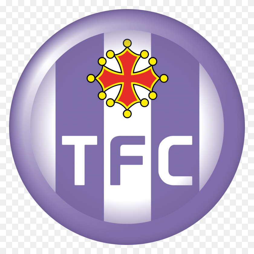 1200x1200 Fc Wikipedia Toulouse Football Club Logo, Text, Symbol, Light HD PNG Download
