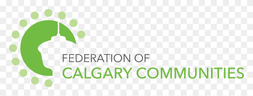 1166x391 Fcc Logo Federation Of Calgary Communities, Text, Face, Clothing HD PNG Download