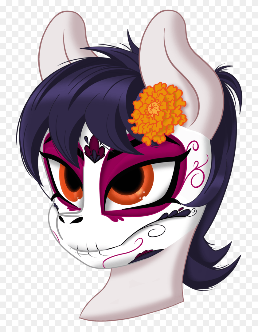 740x1019 Fearvirus Cute Dia De Los Muertos Oc Oc Illustration, Graphics, Modern Art HD PNG Download