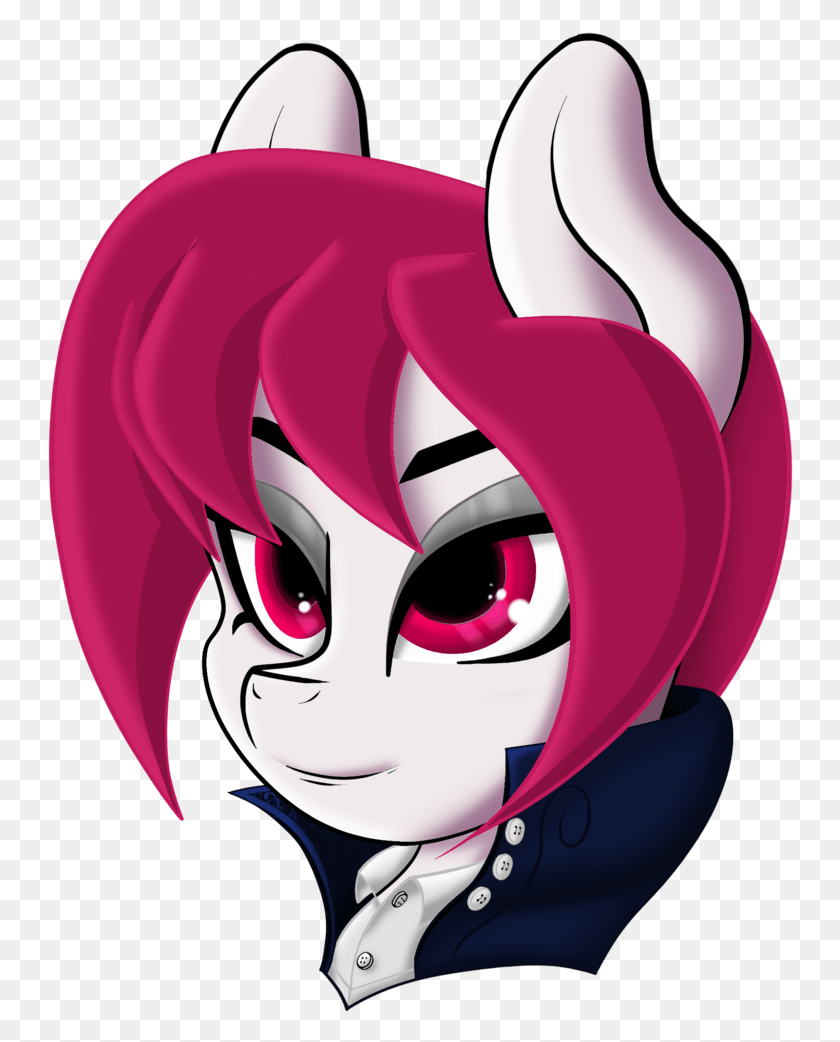 746x982 Fearvirus Cute Oc Oc Only Pony Red Eyes Red Mane Cartoon, Graphics, Helmet HD PNG Download