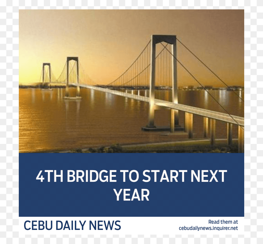 720x720 Feasibility Study On New Mandaue Mactan Bridge Set 4th Mactan Cebu Bridge, Building, Road, Suspension Bridge HD PNG Download