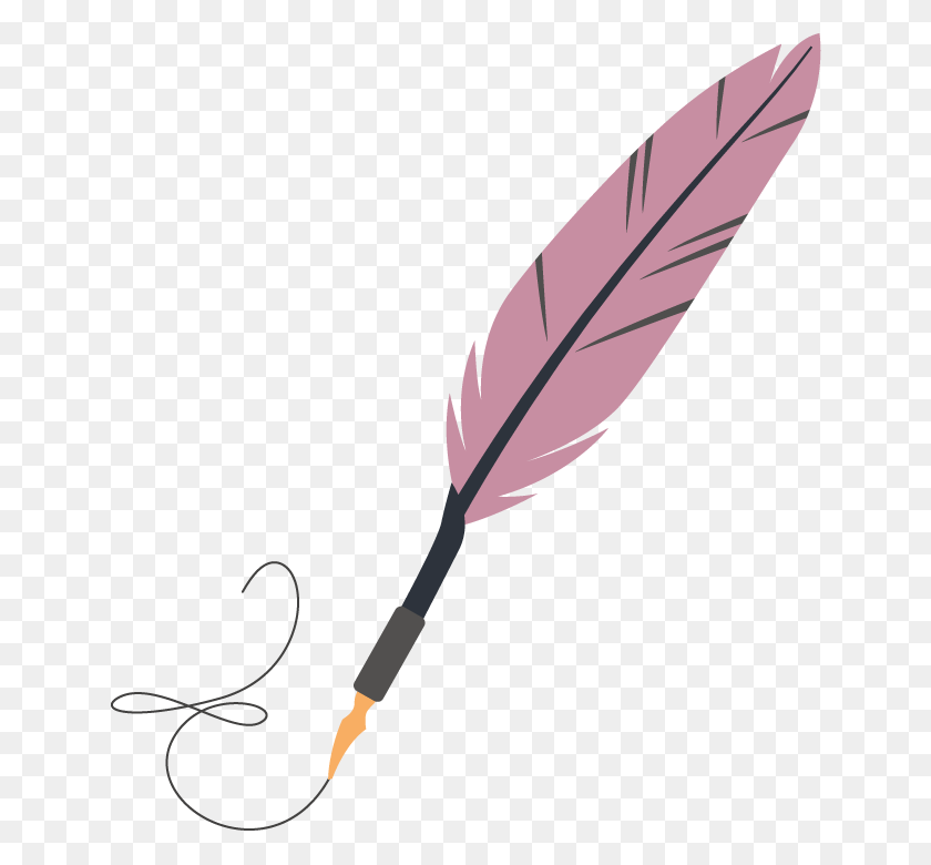 642x720 Feather Illustration, Bottle, Pen, Ink Bottle HD PNG Download