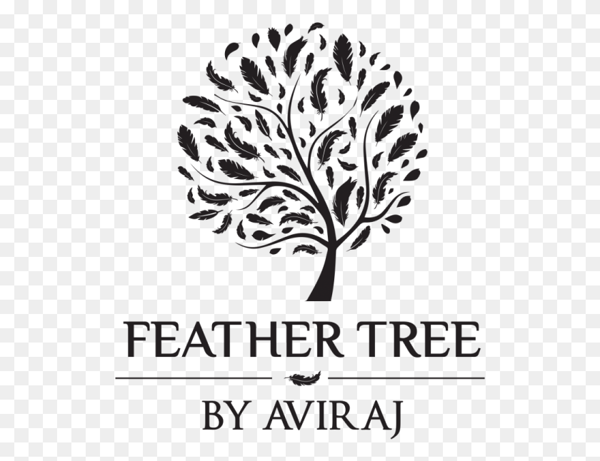 520x586 Feather Tree By Aviraj Illustration, Poster, Advertisement, Graphics HD PNG Download