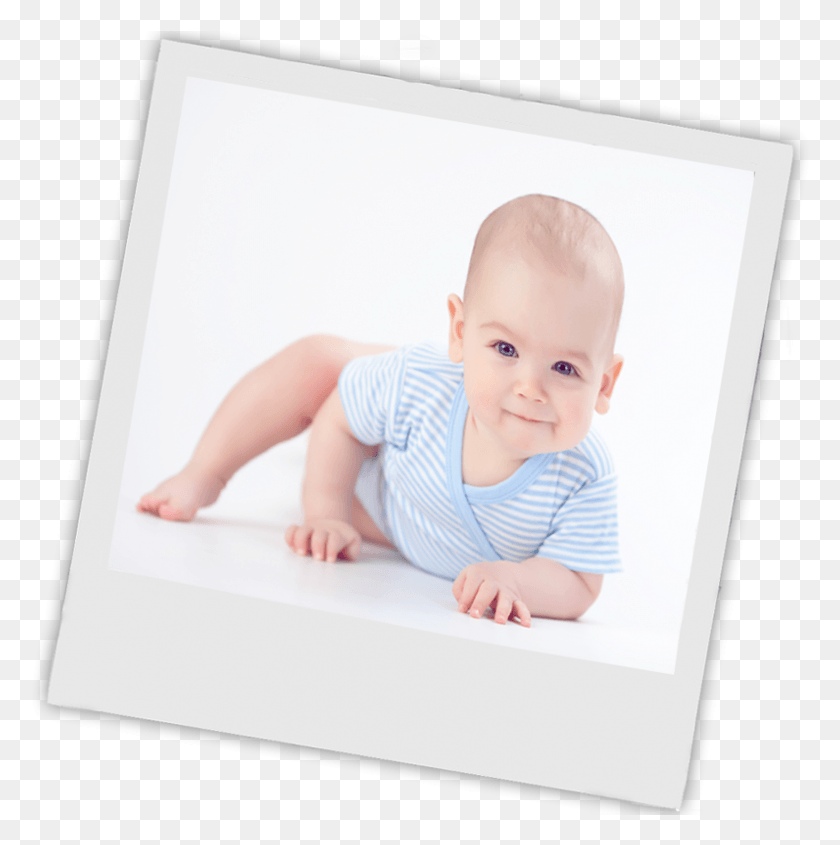 796x802 Descargar Pngfoto ​​De Característica Bebé Álbum Poloroide Bebé, Persona, Humano, Rostro Hd Png
