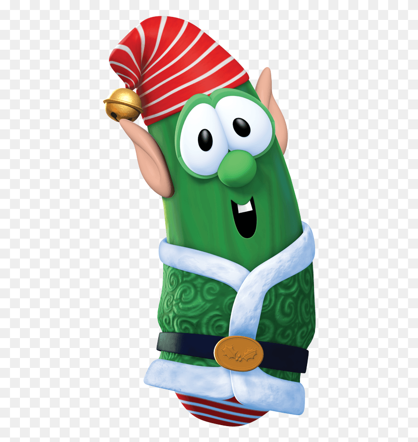 430x829 Featuring A New Silly Song With Larry Wrapped Myself Veggietales Merry Larry, Plant, Toy, Bottle HD PNG Download