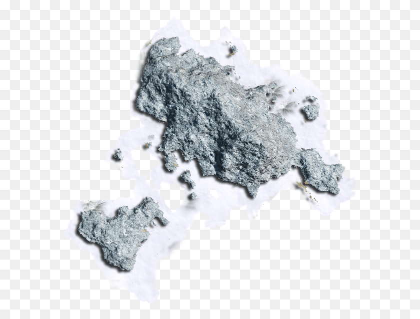 595x579 Feb 2009 Snow On Rock, Mineral, Crystal, Snowman HD PNG Download