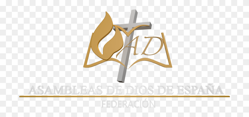 713x335 Federacin Asambleas De Dios De Calligraphy, Symbol, Text, Cross HD PNG Download