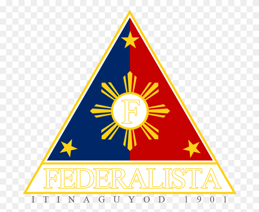 694x629 Federalista Inspired By The First Philippine Political Fallout 4 Enclave Theme, Triangle, Symbol, Logo HD PNG Download